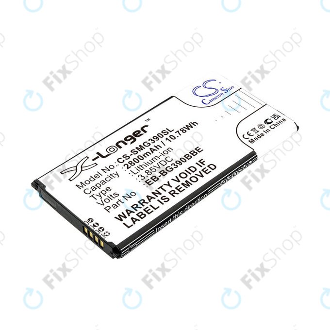 Batteria per Samsung Xcover 4, 4S, EB-BG390BBE, Li-Ion, 3.85V, 2800mAh, HQ