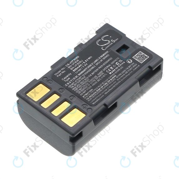 Batteria per JVC Gr-D850ek, BN-VF808, Li-Ion, 800mAh, 7.4V, HQ