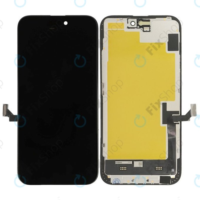 Schermo Soft OLED per iPhone 15 Plus, Vetro touch con cornice, DIAGNOSTIC