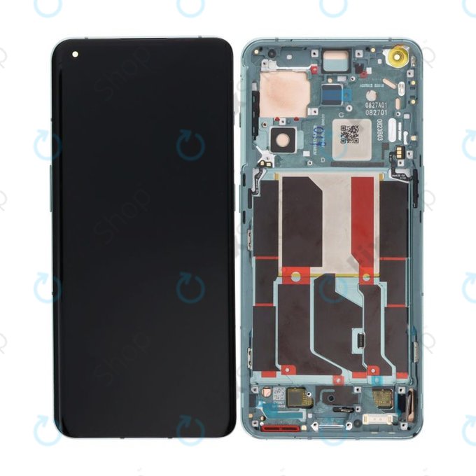 Schermo OLED per OnePlus 10 Pro NE2210 NE221, Vetro touch con cornice, Emerald Forest