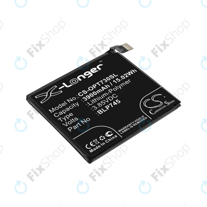 Batteria per OnePlus 7T Pro, 3900mAh, Li-Pol, 3.85 V, BLP745, HQ