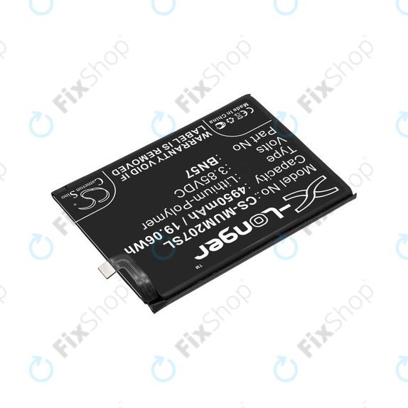 Batteria per Xiaomi Poco X3 NFC M2107J20CG, 4950mAh, Li-Pol, 3.85 V, BN57, HQ