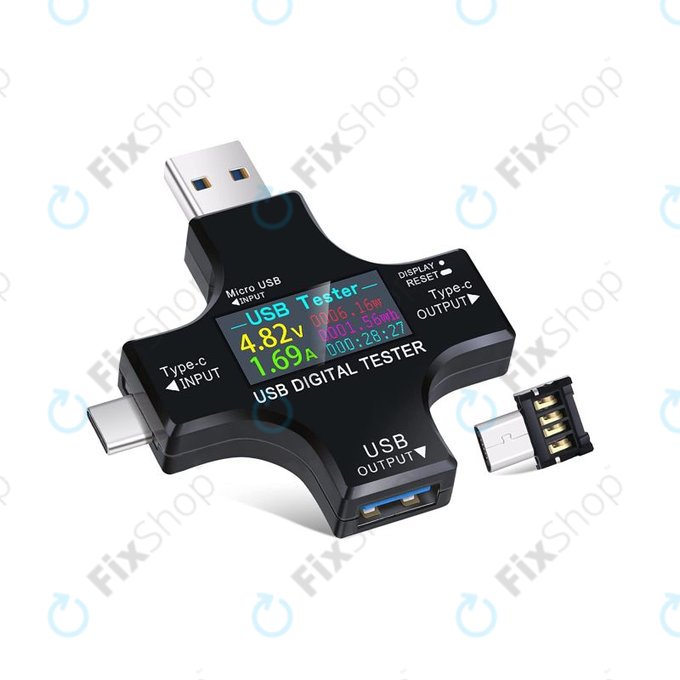 Tester digitale USB con USB-C e USB 3.0, Eversame 2in1