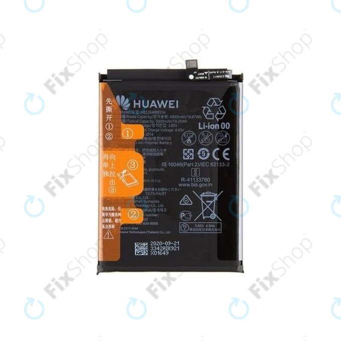 Batteria per Huawei P Smart (2021), HB526488EEW, 24023342, 5000mAh, Genuine Service Pack