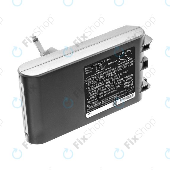Batteria per Dyson V8, 215681, PM8-US-HFB1497A, Li-Ion, 2800mAh, 21.6V, HQ