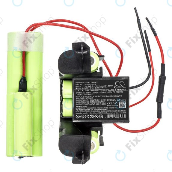 Batteria per Electrolux ErgoRapido ZB3004, ZB3005 ZB3006 AEG AG3004 AG3005 AG3006 2199035029, Ni-MH, 1500mAh, 14.4V, HQ