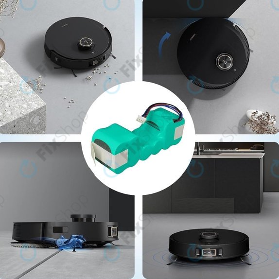 Batteria per Ecovacs Sweeper-seriess, Deebot Ozmo-seriess, DM88, Ni-MH, 3000mAh, 12.0V