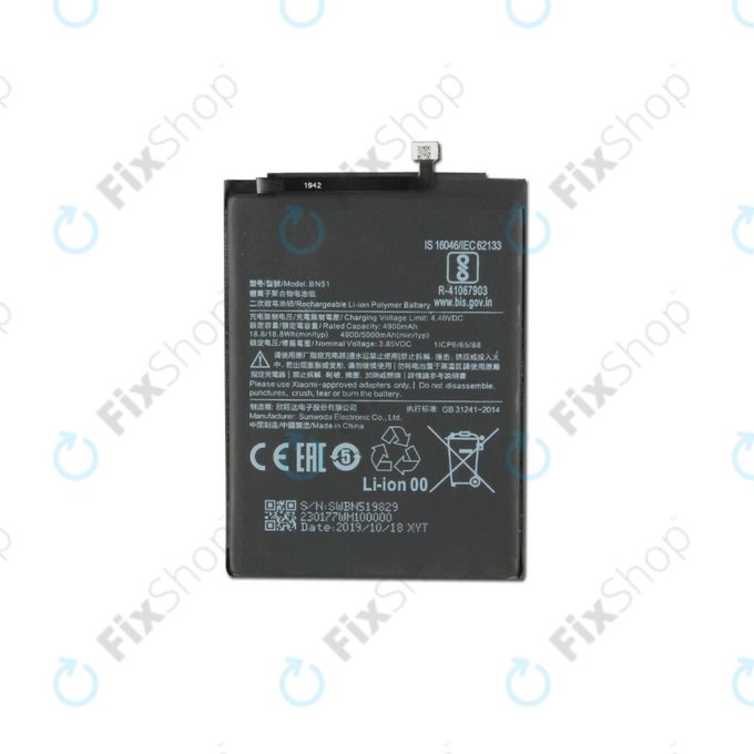 Batteria per Xiaomi Redmi 8, 8A, BN51, 5000mAh