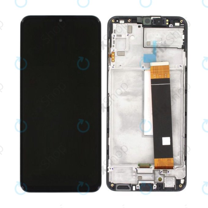 Schermo per Samsung M23 5G M236B, Black, Vetro touch con cornice