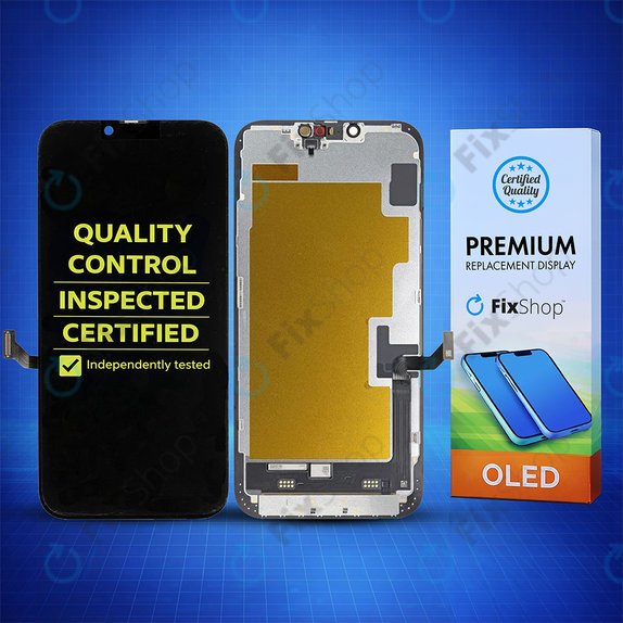 Schermo Soft OLED per iPhone 14 Plus, Vetro touch con cornice, DIAGNOSTIC