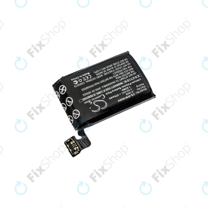 Batteria per Apple Watch 3 38 mm, 270mAh, GPS + Cellular Version, Li-Pol, 3.82 V, A1848, HQ
