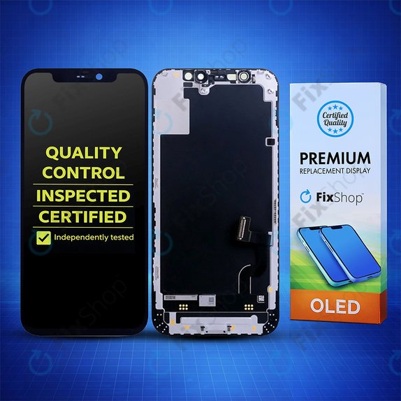 Schermo Hard OLED per iPhone 14, Vetro touch con cornice, FixPremium