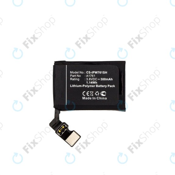 Batteria per Apple Watch 2 42 mm, 300mAh, Li-Pol, 3.8 V, A1761, HQ