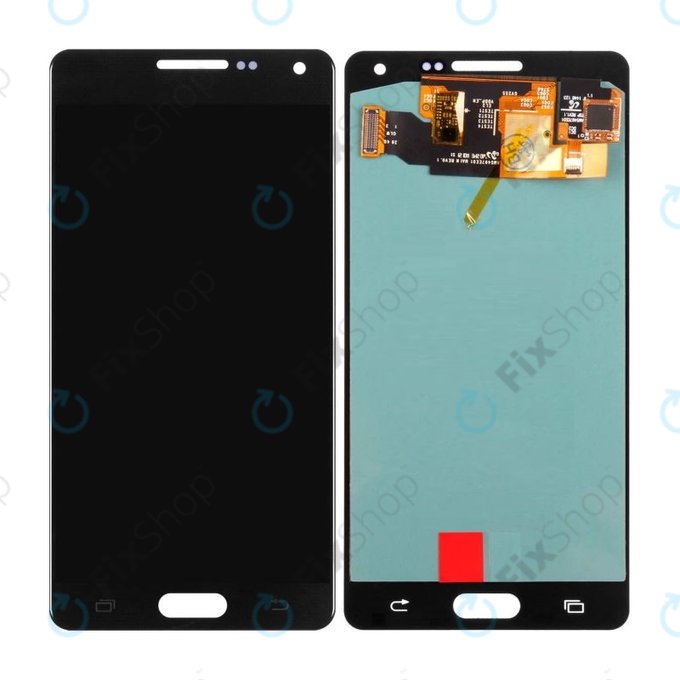 Schermo OLED per Samsung A5 A500F, Midnight Black, Vetro touch senza cornice