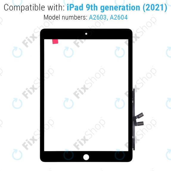 Vetro touch per iPad (9th Gen 2021), Black