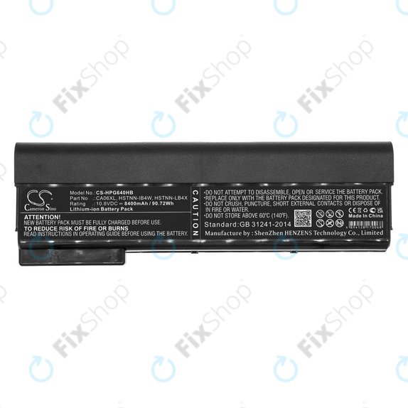 Batteria per HP ProBook 640 G1, 650 G1, 655 G1, 645 G1, CA06XL, Li-Ion, 8400mAh, 10.8V, HQ