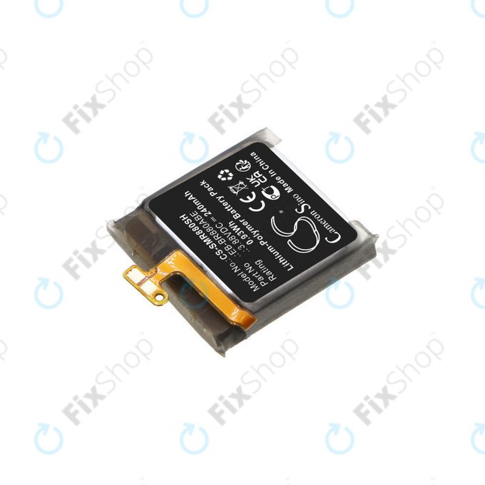 Batteria per Samsung Galaxy Watch 4 40mm, Watch4 Classic 42mm, 240mAh, Li-Pol, 3.88V, EB-BR880ABE, HQ, 240mAh, EB-BR880ABE