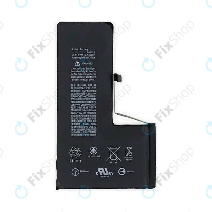 Batteria per iPhone XS, 2658mAh, Service Pack