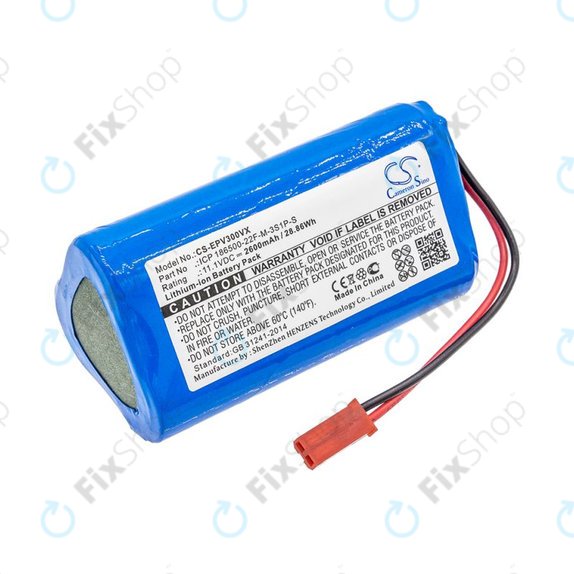 Batteria per Electropan ilife V5, V5s ICP 186500-22F-M-3S1P-S, Li-Ion, 2600mAh, 11.1V, HQ