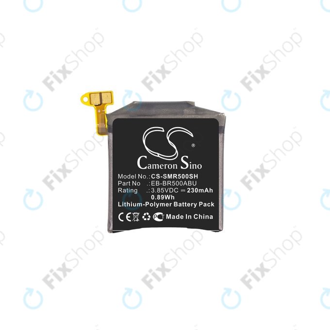 Batteria per Samsung Galaxy Watch Active R500, 230mAh, Li-Pol, 3.85 V, EB-BR500ABU, HQ