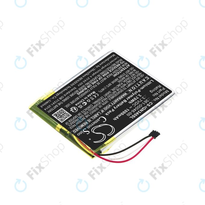 Batteria per Garmin Dash Cam 20, Nüvi 3400, 361-00046-00, Li-Pol, 1000mAh, 3.7V, HQ