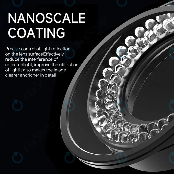 Luce anulare LED polarizzata per microscopio, Mechanic LS720 Plus
