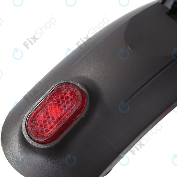 Parafango posteriore con luce e cavo per Kugoo S1, S1 Pro, S2, S3, Black