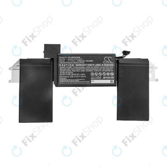 Batteria A2389 per MacBook Air 13" A2337 (2020), 4300mAh, HQ