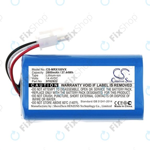 Batteria per Miele Scout RX1, 9702922, Li-Ion, 2600mAh, 14.4V, HQ