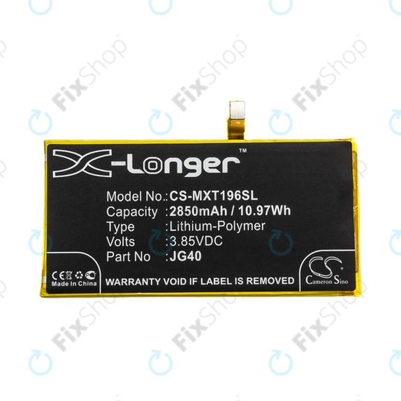 Batteria per Motorola Moto G7 Plus, G7 Plus DS, JG40, Li-Pol, 3.85V, 2850mAh, HQ