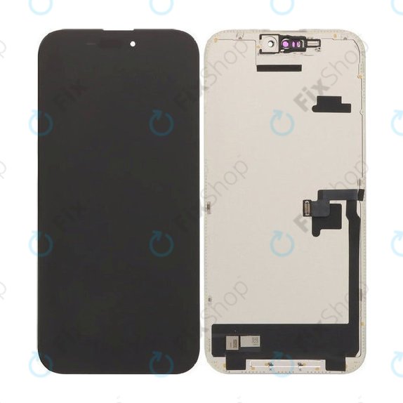 Schermo Soft OLED 120Hz per iPhone 16 Pro, Vetro touch con cornice, FixPremium PRO