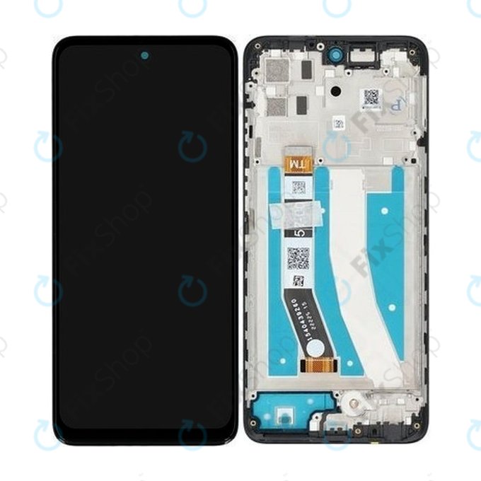 Schermo per Motorola Moto G32 XT2235, Mineral Grey, Vetro touch con cornice, 5D68C21151, Genuine Service Pack