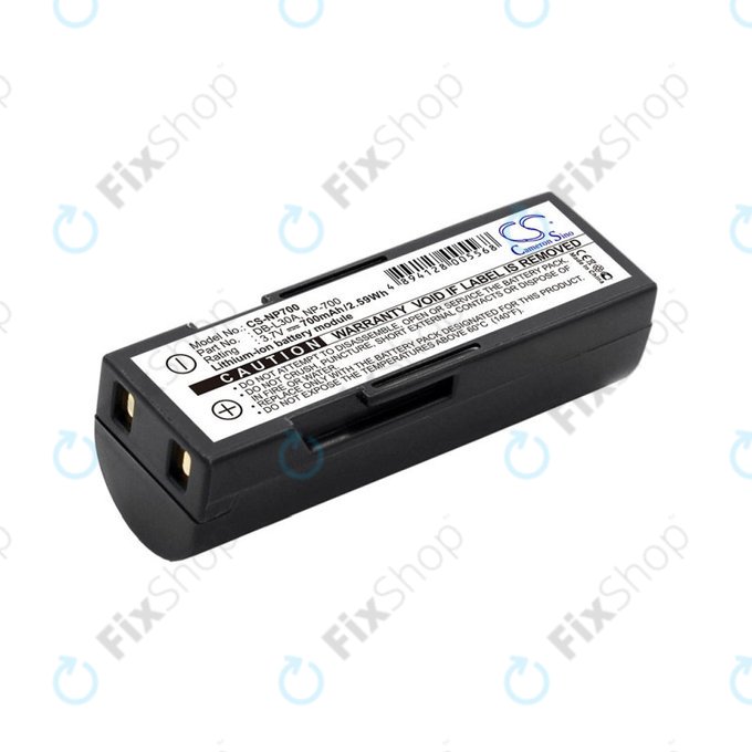 Batteria per Minolta Dg-X50-K, Pentax Optio Z10, Samsung L77, Sanyo, NP-700, Li-Ion, 700mAh, 3.7V, HQ