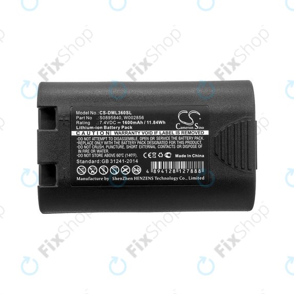 Batteria per Dymo Labelmanager, Rhino, S0895840, Li-Ion, 1600mAh, 7.4V, HQ