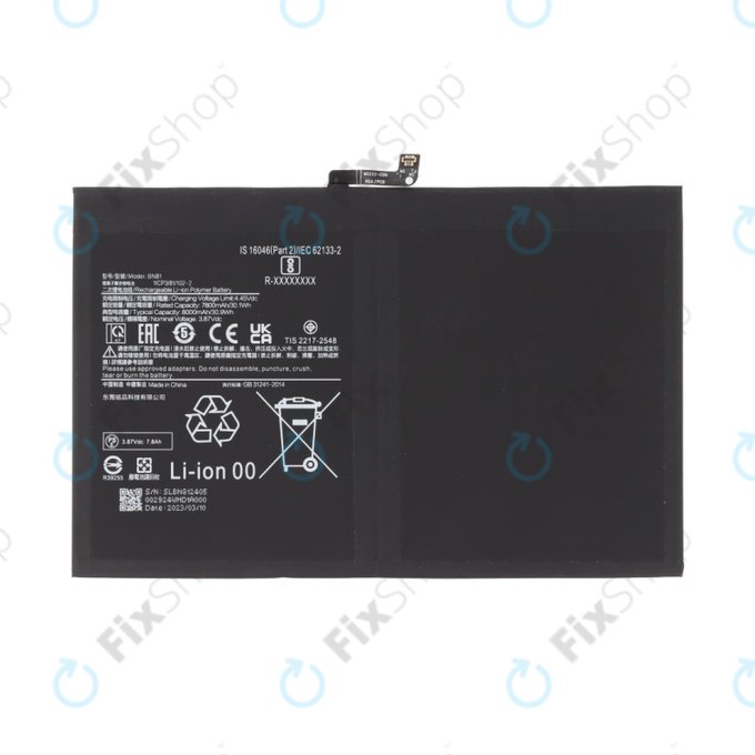 Batteria per Xiaomi Redmi Pad SE, BN81, 8000mAh