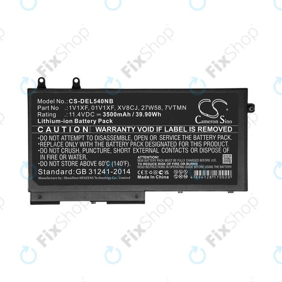 Batteria per Dell Latitude 5400, Inspiron 7591 2-in-1, XV8CJ, Li-Ion, 3500mAh, 11.4V, HQ