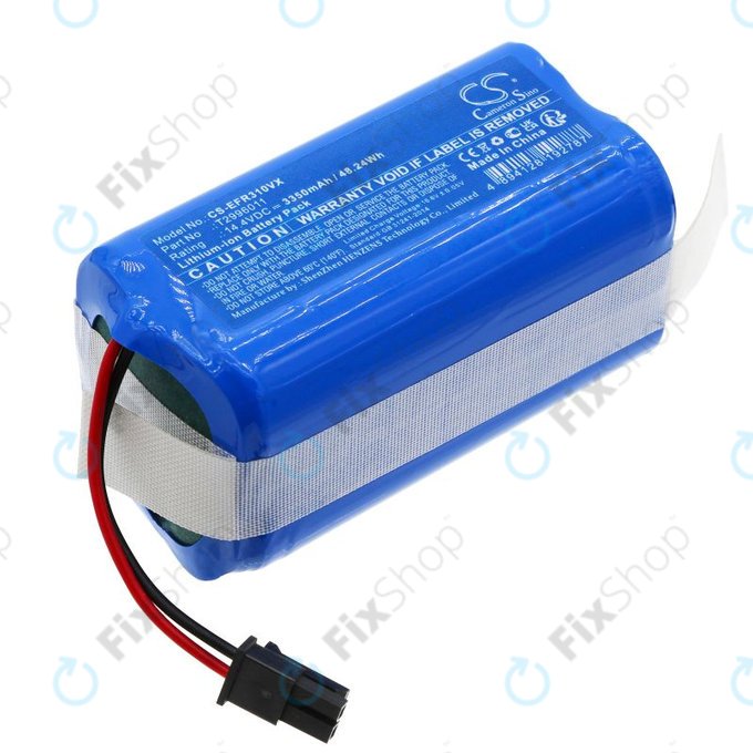 Batteria per Eufy RoboVac L30 Hybrid+, Concept VR2110 T2996011, Li-Ion, 3350mAh, 14.4V, HQ