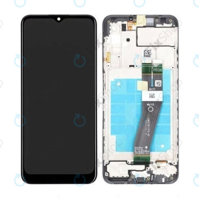 Schermo per Samsung A03s A037G, Vetro touch con cornice, EU, GH81-21233A, Genuine Service Pack