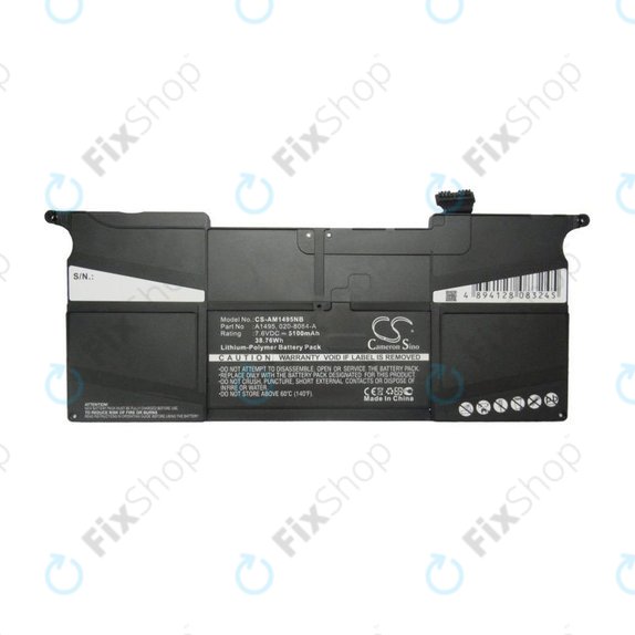 Batteria A1495 per MacBook Air 11" A1465 (Mid 2013 - Early 2015), 5100mAh, HQ