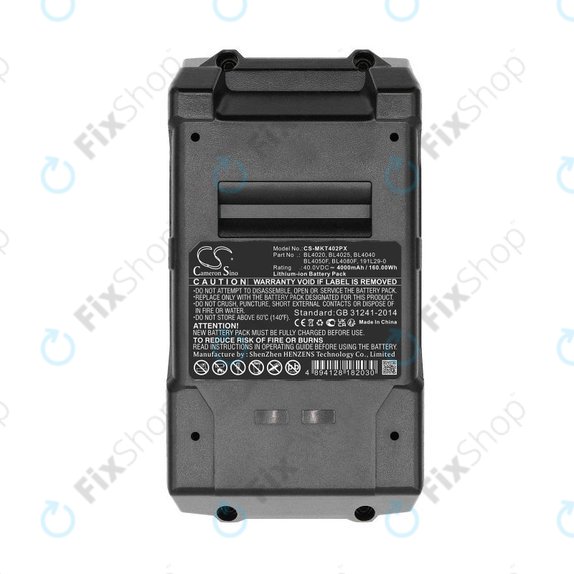 Batteria per Makita Cf001g, Ga005g, BL4020, Li-Ion, 4000mAh, 40V, HQ