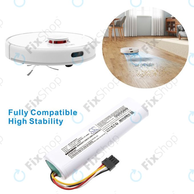 Batteria per Dreame D9 Plus, F9 Pro, Li-Ion, 2600mAh, 14.4V P2051-4S1P-XWDEV, HQ