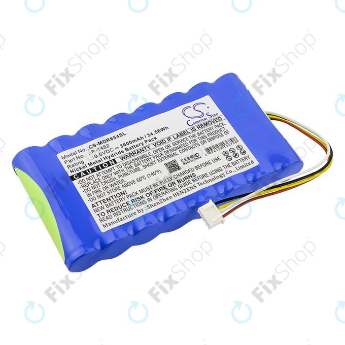 Batteria per Chauvin Arnoux 6116, 8335, Scopix Mobiles Oscilloscope II, Megger CA 6543, P-1482, Ni-MH, 3600mAh, 9.6V, HQ