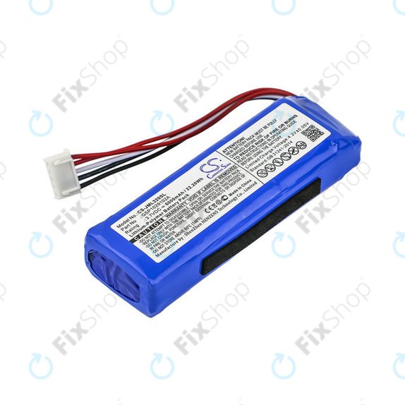 Batteria per JBL Charge 3 (2016), Li-Pol, 6000mAh, HQ