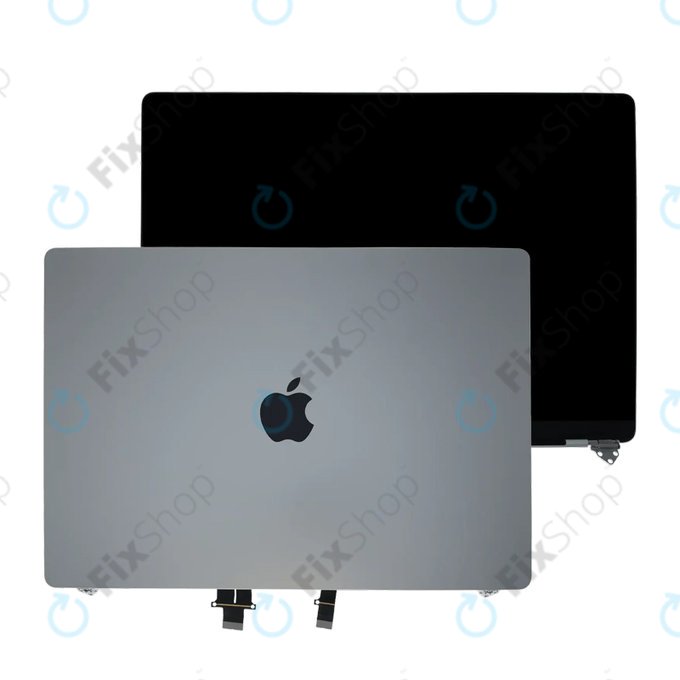 Schermo LCD per MacBook Pro 16", A3403 (2024), con vetro frontale e copertura, Silver, 661-42323, Genuine Apple, Genuine Apple