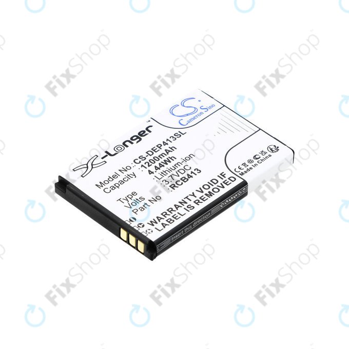 Batteria per Doro Primo 406, 413, 414, 1200mAh, Li-Ion, 3.7 V, RCB413, HQ