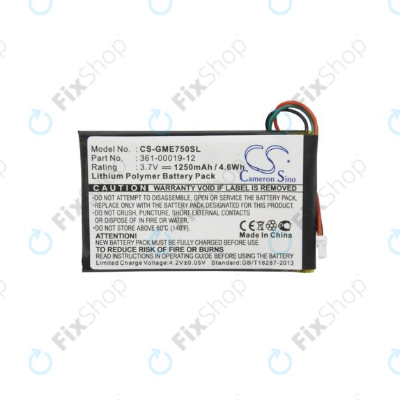 Batteria per Garmin Edge 605, 705, 361-00019-12, 1250mAh, HQ