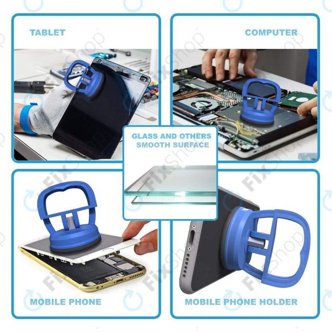 Ventosa in plastica e gomma per apertura dispositivi