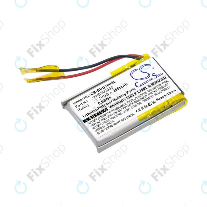 Batteria per Bosch Bdu3xx, Bosch Intuvia Display, 502030, Li-Pol, 3.7V, 250mAh, HQ