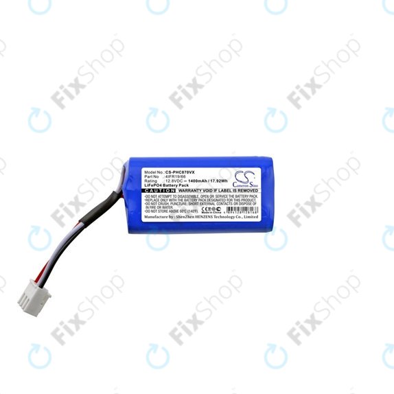 Batteria per Severin Chill RB7022, RB7025, RB-7025, RB7720, 4404048 LiFePO4, 1400mAh, 12.8V, HQ