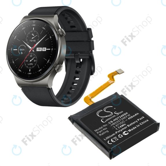Batteria per Huawei Watch 3, GT2 Pro, 450mAh, Li-Pol, 3.87 V, HB532729EFW, HQ